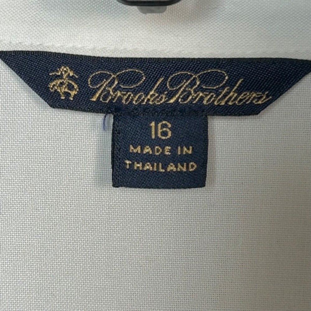 Brooks Brothers blouse Womens size 16 White Sleeveless Button Down Summer Office - Picture 6 of 9